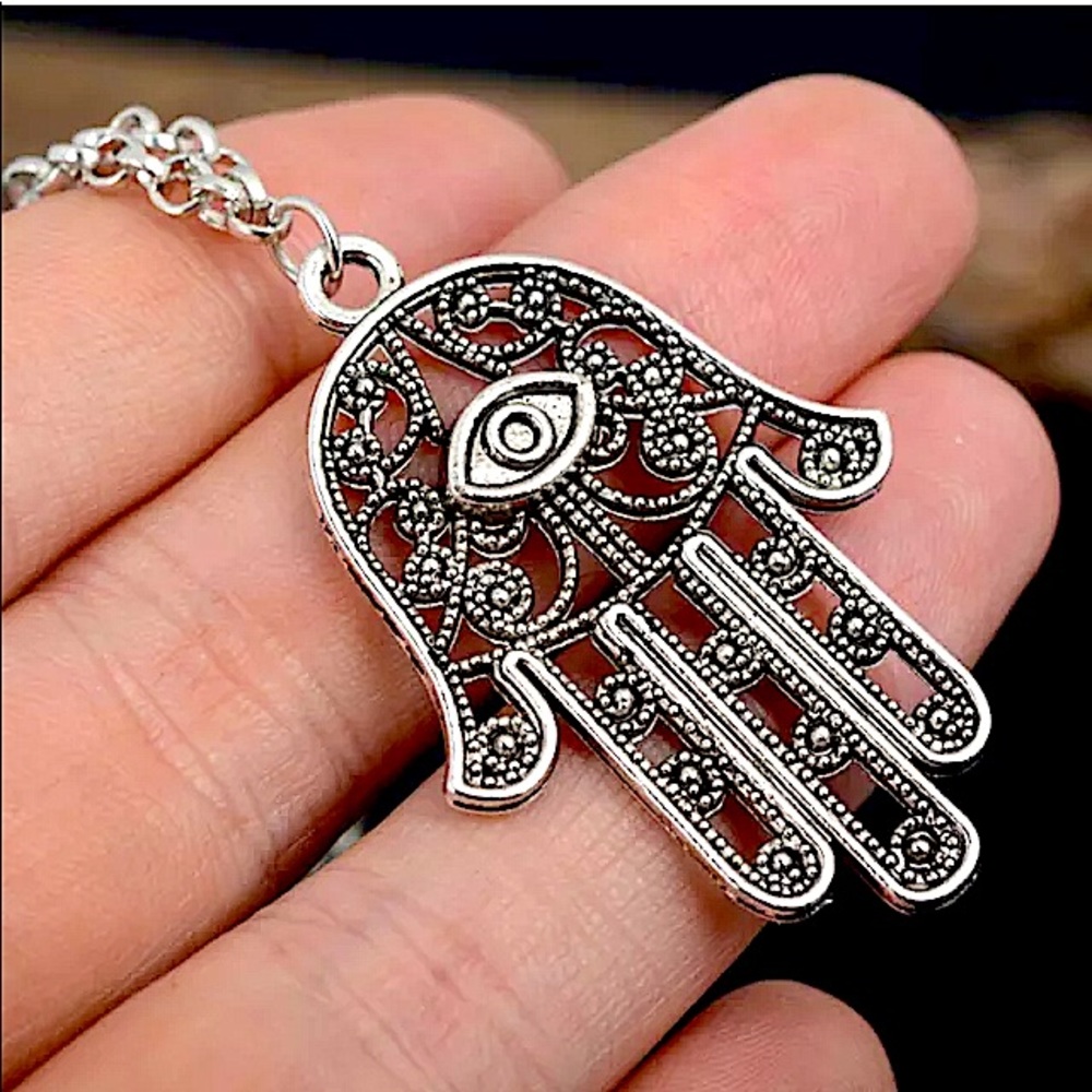 Good Luck Hamsa Symbol Pendant